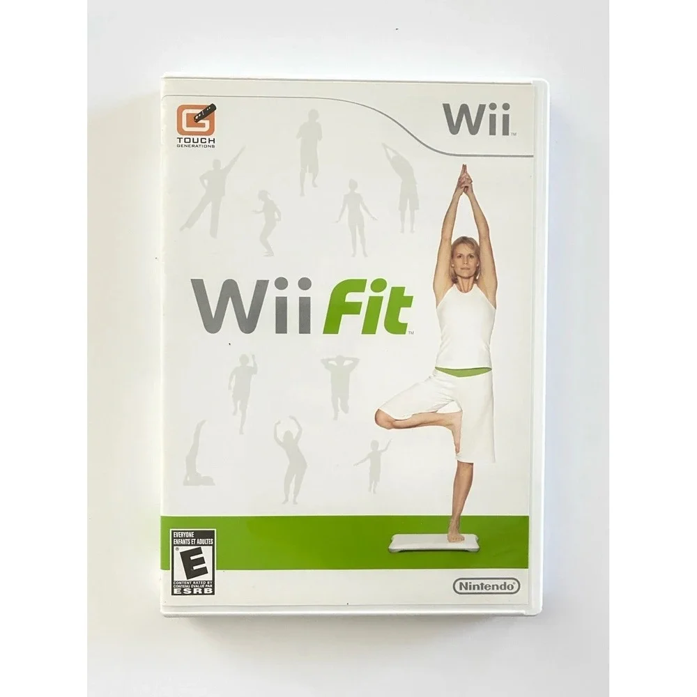 Wii Fit (Nintendo Wii, 2008) Complete with Manual CIB Fitness Game Workout Fun